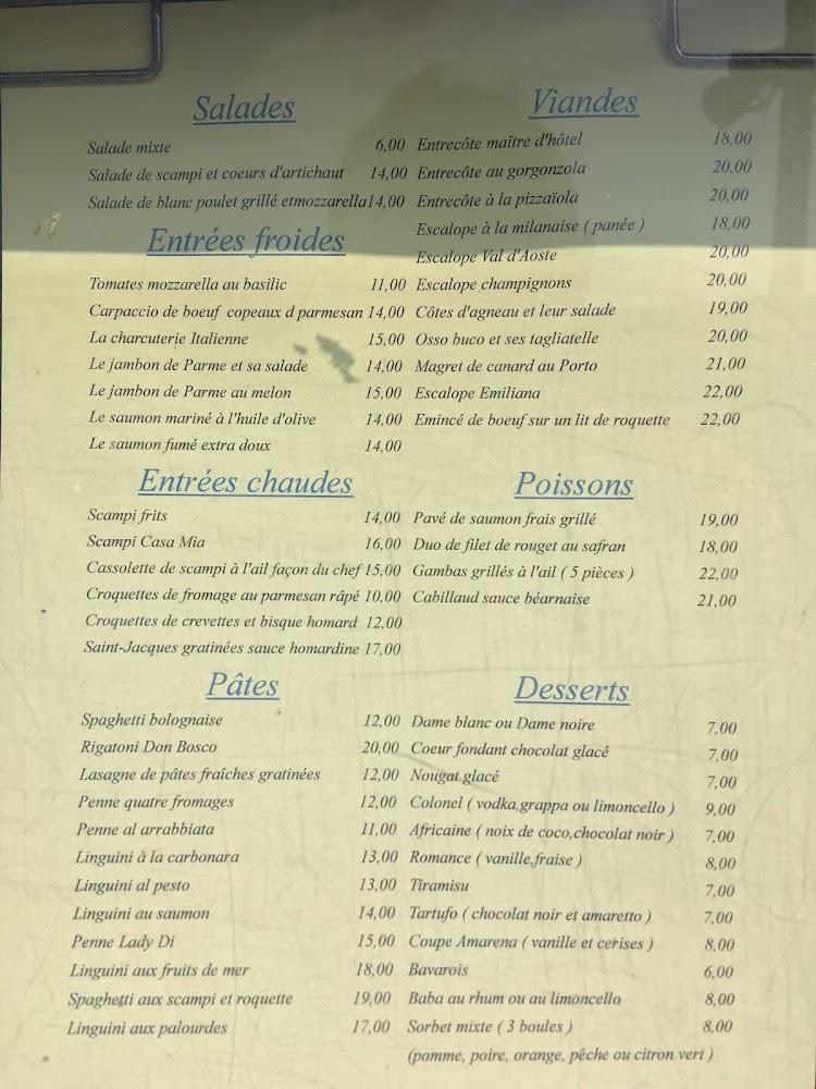 Casa Mia - Menu Image 4